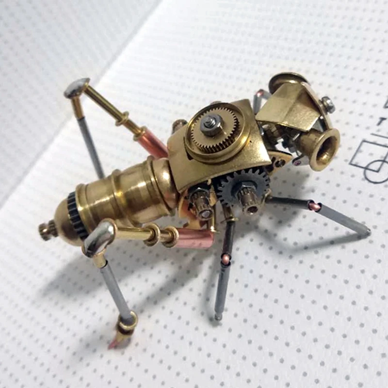 

Steampunk mechanical insect small cricket full metal model handmade crafts creative ornaments