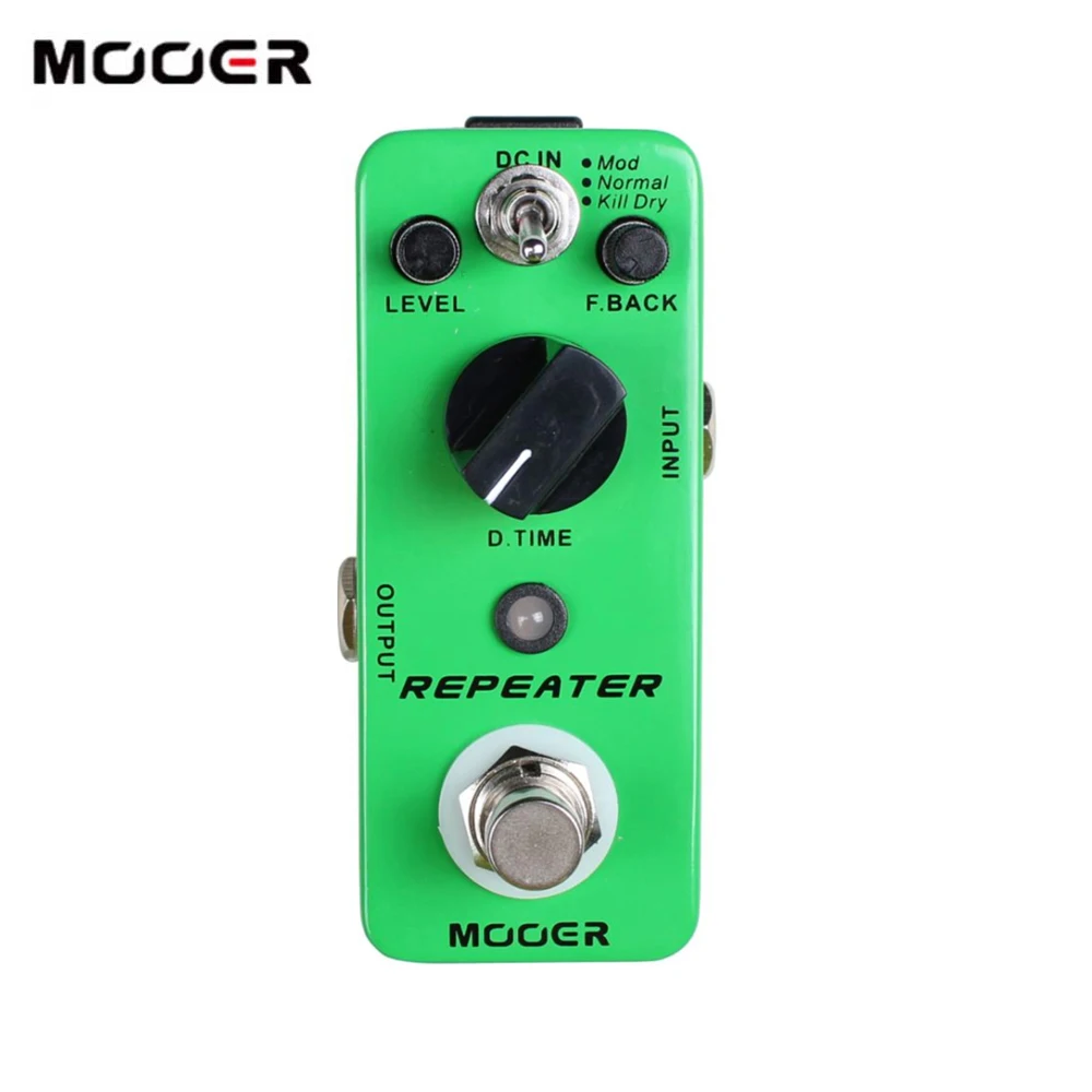 MOOER MDL1 повторитель цифровые гитарные педали с эффектом Delay 3 режима работы Mod/Normal/Kill Dry True Bypass полностью металлический корпус