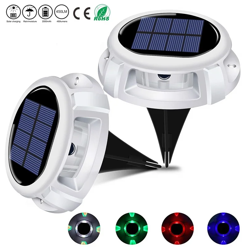 

4 Modes Solar Deck Light IP67 Waterproof Solar Led Outdoor Ground Light Solar Power Buried Light for Luces Led Decoracion