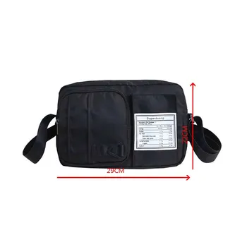 

Harajuku Men's Shoulder Bag Street Style Nylon Waterproof School Bags for Teenager Hip Hop Travel Handbags Crossbody for Male