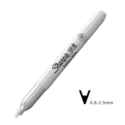 3 шт шариковые металлические маркерные ручки, антивыцветающие масляные маркерные ручки, 1962526 золото, серебро и медь, не выцветающие Экспресс-ручки - Цвет: Silver