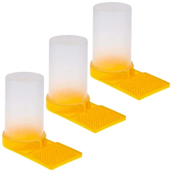 

NEW-3 Pack Bee Feeder Beehive Beekeeping Water Dispenser Honey Beehive Entrance Feeder Beekeeper Tools