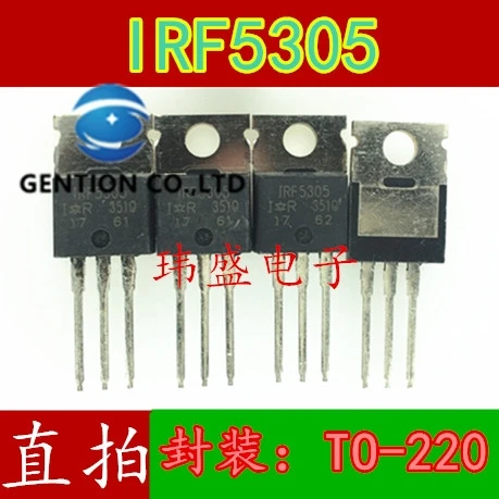 

10 шт., IRF5305PBF, IRF5305, TO220, 31A55V, задняя звезда MOS, 100%, новый и оригинальный