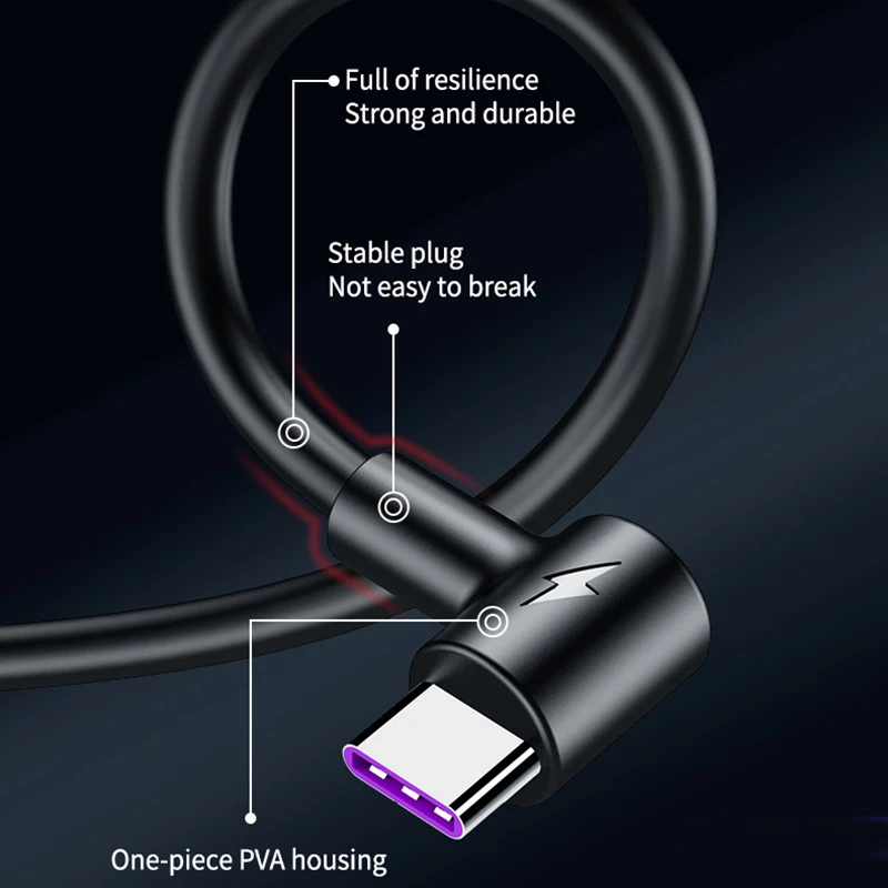 5A usb type-C кабель для huawei P30 Pro P20 mate 20 Быстрая зарядка type-C USB C кабель для samsung S10 S9 Xiaomi USBC супер зарядное устройство