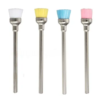 

4Pcs Brush Electric Nail Art File Drill Bit For Cleaning Brush Manicure