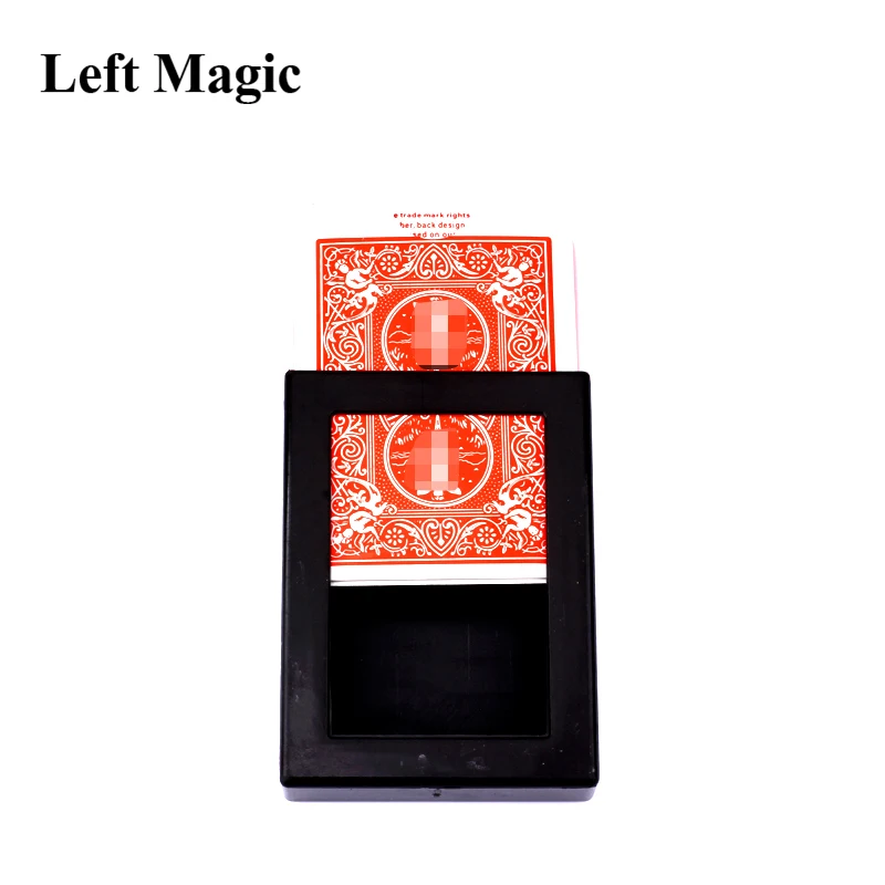 Amazing Magic Deck Desappearing Vanishing Magic Card Case Fun Poker Vanishing Caso Caso de fuga de trucos de magia Close Up Color: A