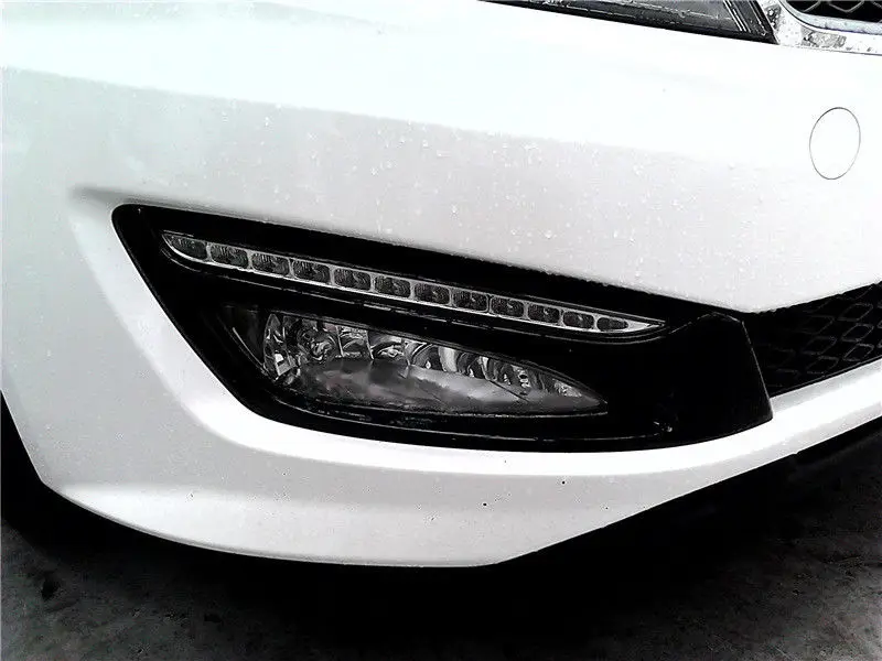 2 шт./компл. DRL Для Kia Optima K5 2011 2012 2013 Светодиодный дневной ходовой фонарь для вождения противотуманных фар