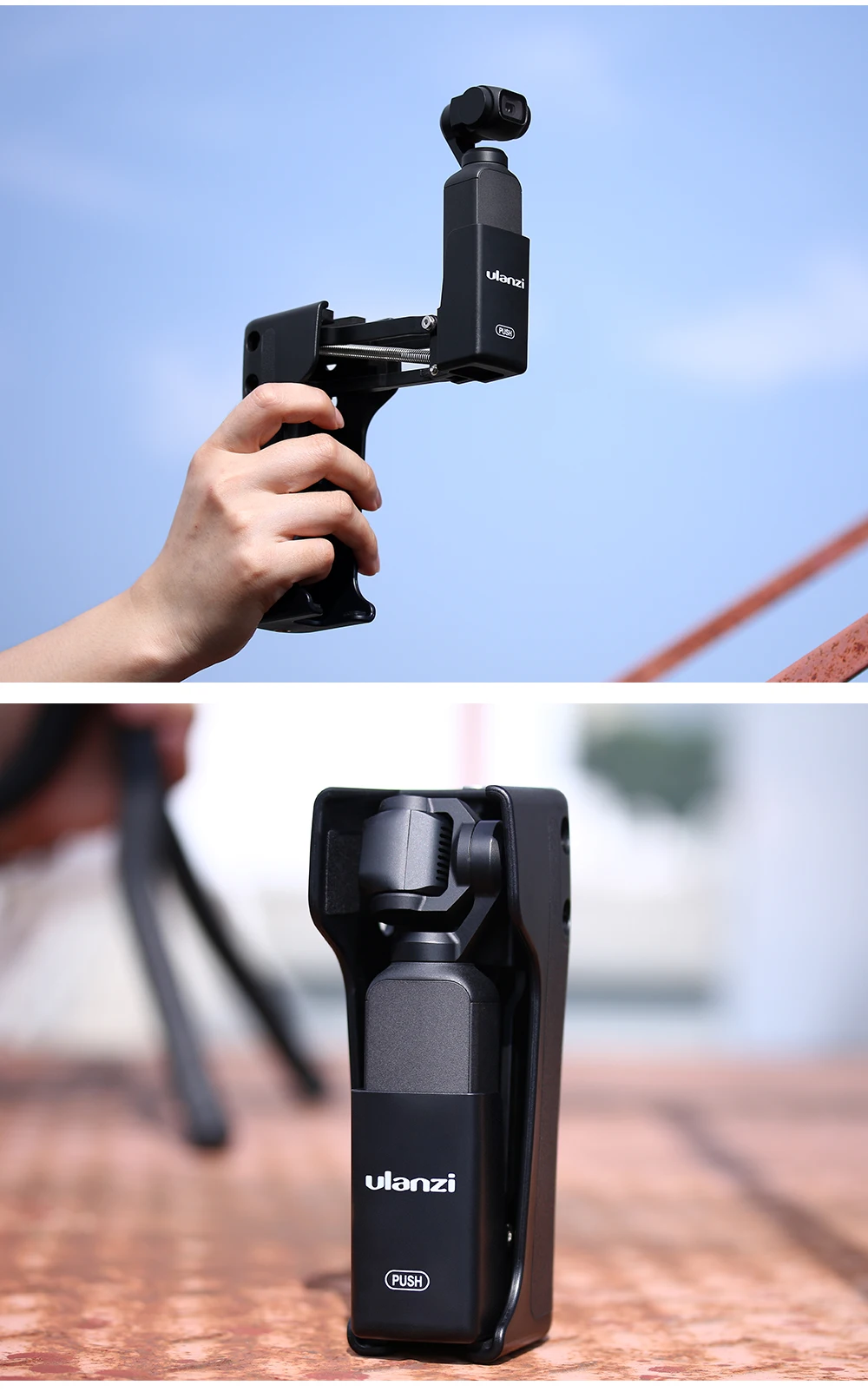 ULANZI OP-9 Z Flex 4 оси Ручной Стабилизатор с ручкой шарнирный шарнир для DJI OSMO аксессуары для карманной камеры