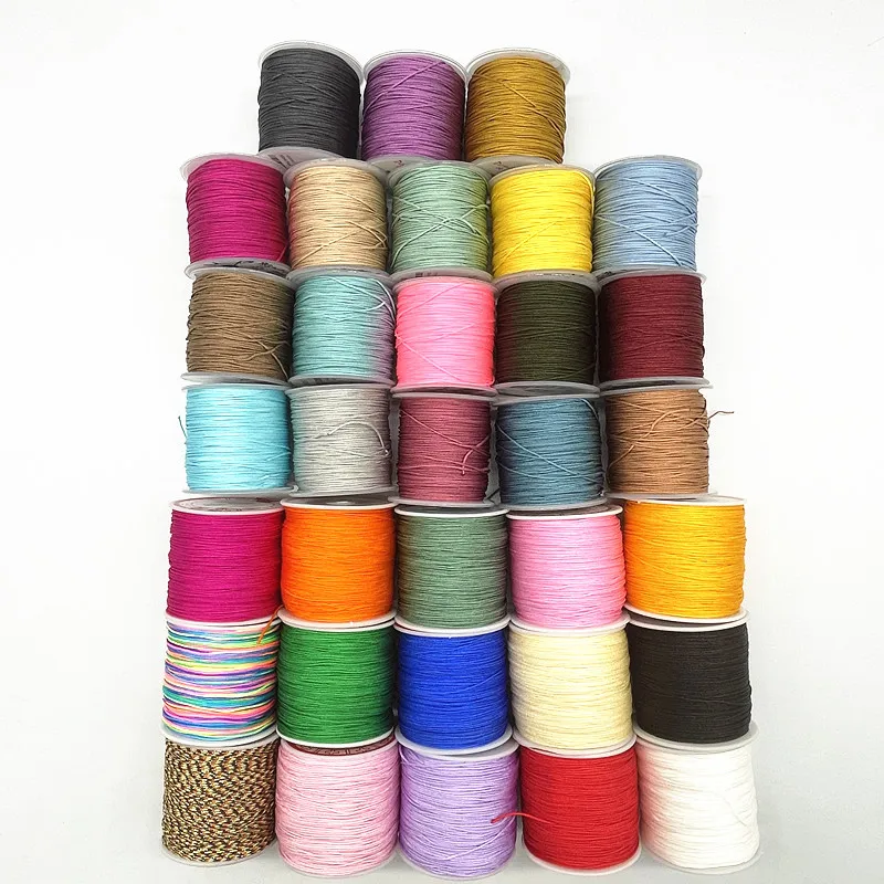 0.8mm Nylon Cord Thread 10Meters/lot Chinese Knot Macrame Cord Bracelet Braided String DIY Beading Thread nylon cord macrame cord nylon rope
