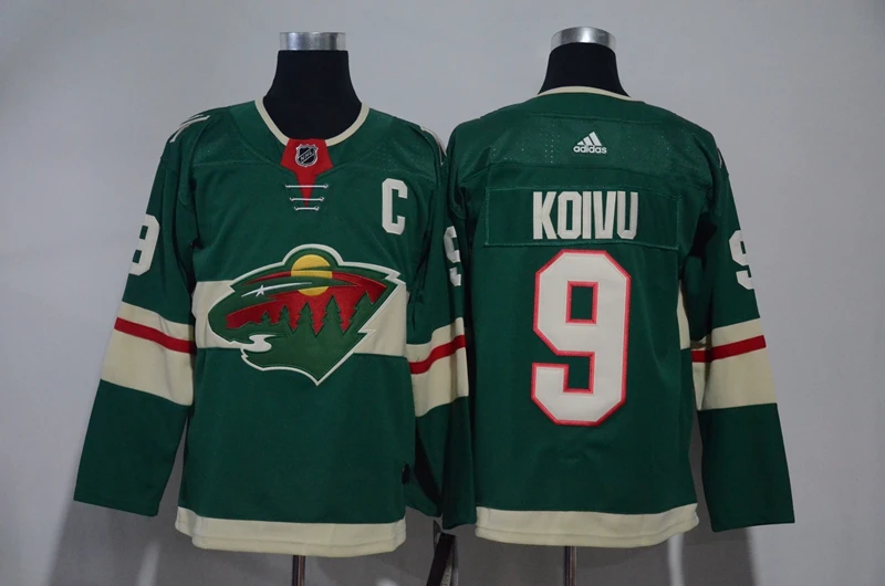 For Men Сшитые Миннесота Мужские взрослые#12 Eric Staal 20 Ryan Suter 40 Devan Dubnyk 64 Mikael Granlund Джерси - Цвет: For Men