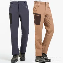 Настраиваемый мягкий чехол для зарядки брюки мужские осенние и зимние брюки для улицы ветрозащитные водонепроницаемые и дышащие теплые флисовые