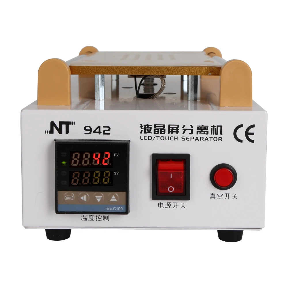 NT 942 7 Inch LCD Screen Separator Built-in Vacuum Pump Mobilephone Preheat Machine For Phone Glass Removal Smooth Repair