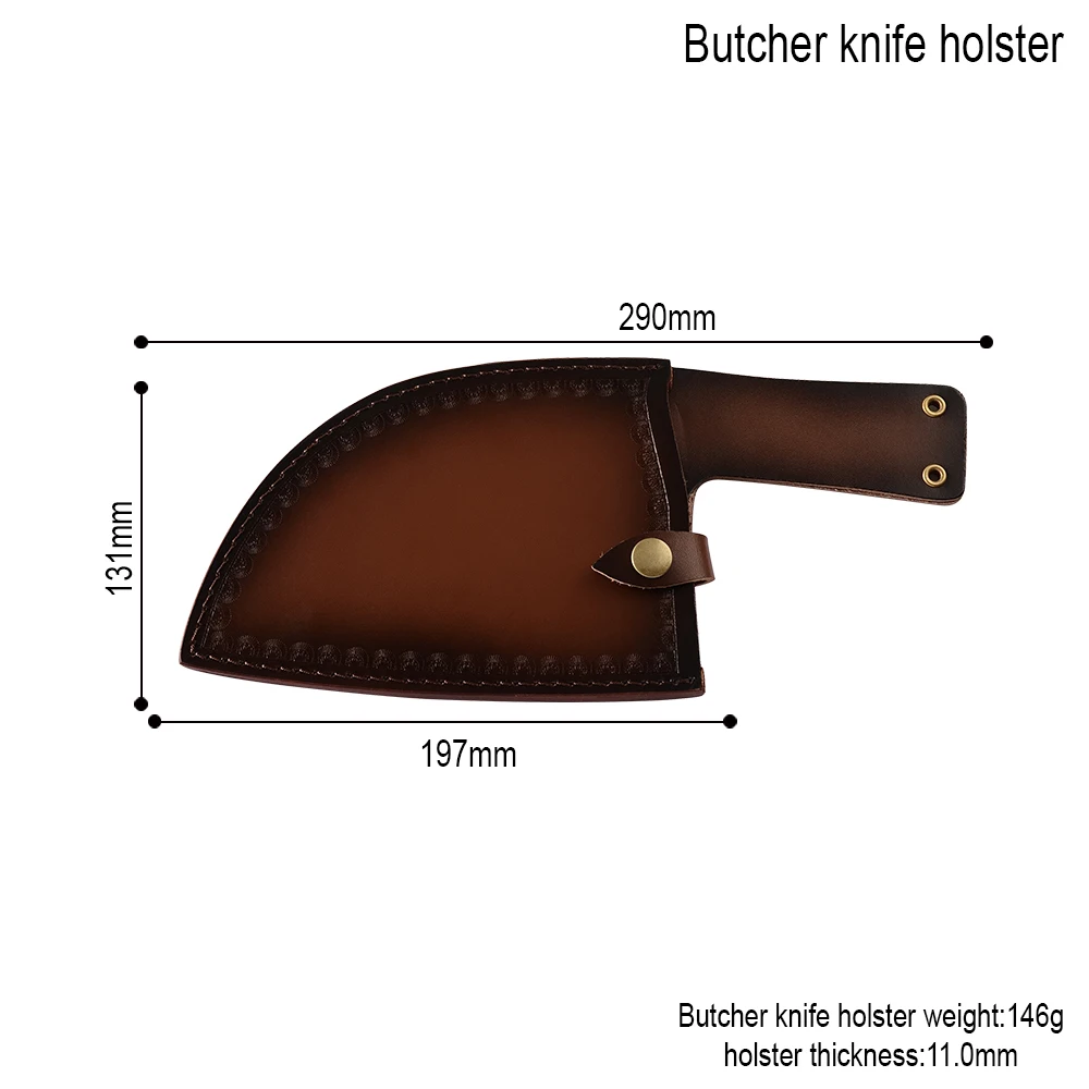 6.5in Leather Cover Нож xyj крышка 6 шт. черный пластиковый защитный чехол для " 8" " 5" " 3,5" нож из нержавеющей стали высокого класса Кливер лезвия крышки - Цвет: 6.5in Leather Cover