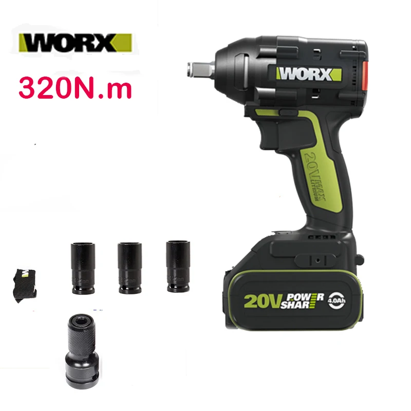 WORX 20V MAX Lith Ion бесщеточный Электрический ударный гайковерт wu278 максимальный