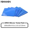 5Pcs 100x100mm 0.5mm 1mm 1.5mm 2mm 2.5mm Thickness Thermal Pad CPU Heatsink Cooling Conductive Silicone Pad ► Photo 1/6