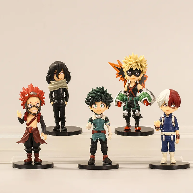 9 шт./компл. My Hero academic Аниме Фигурка Midoriya Izuku Bakugou Katsuki Todoroki Shouto All Might ПВХ фигурка
