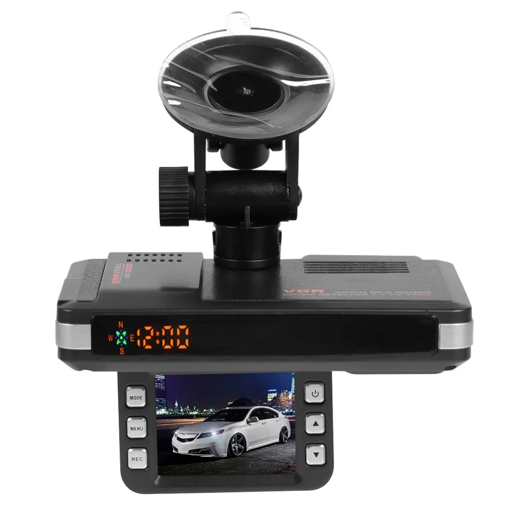 VGR1-S 3 в 1 Автомобильный видеорегистратор Dash Cam Авто голосовое оповещение дисплей скорости автомобиля gps воспроизведение трека радар детектор для России