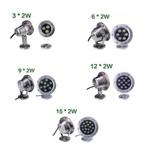 

6W/12W/18W/24W/30W/36W Red Green Blue IP68 CREE LED Underwater Aquarium Pool Fish Tank RGB Spot light lamp 12V AC DC