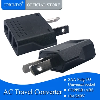 

JORINDO AU TO US, Universal US/EU to AU/NZ Power Plug Travel Adapter for Australia or New Zealand