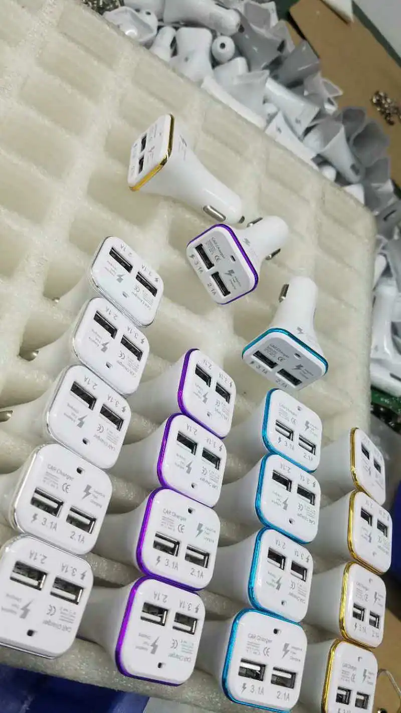 Автомобиль установлен зарядное устройство для быстрой зарядки Быстрая зарядка зарядное устройство Samsung для машины для мобильных телефонов Apple, Зарядное устройство большой ток автомобильное Зарядное устройство Быстрая зарядка автомобиля зарядное устройство для Char