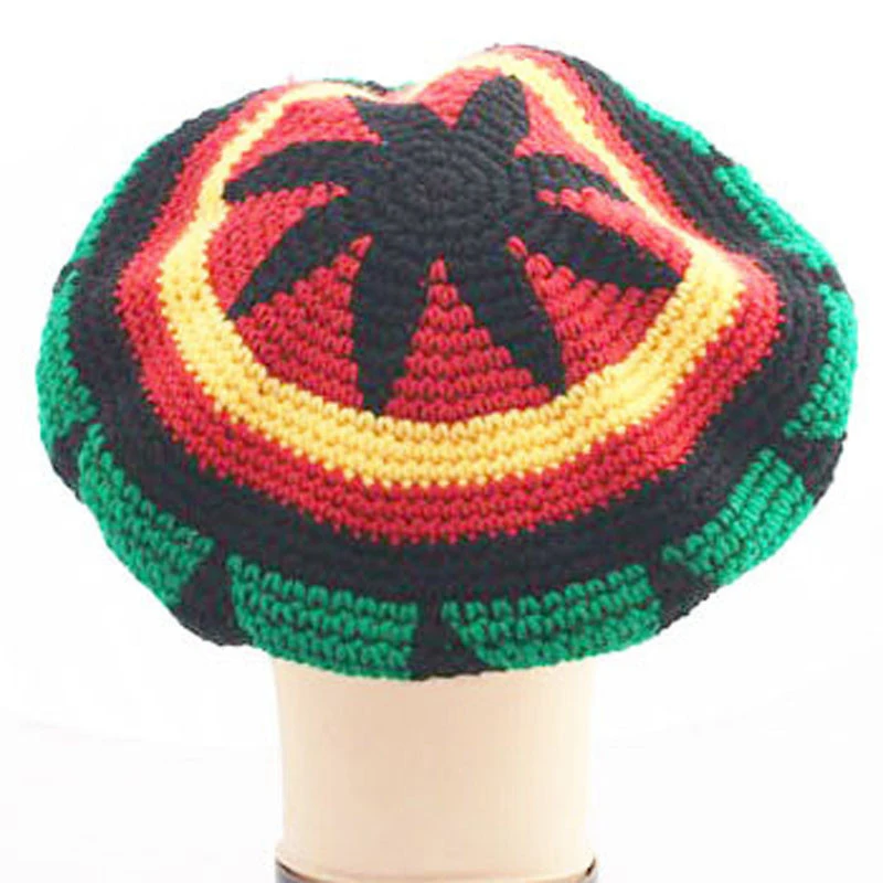 SANOMY Male Knitted Wig Braid Hat,Multicolor Headwear Tassel Hair Accessories