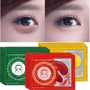 

5Pairs Crystal Collagen Eye Mask Eye Mask Under Eye Patches Anti Aging Moisturizing Gel Eye Pads Remover Dark Circles Wrinkles