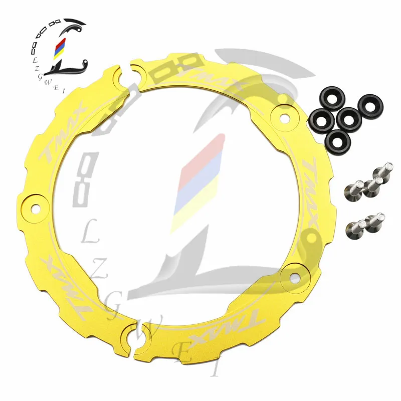 Couvercle Poulie Courroie Transmission Aluminium CNC Pour Yamaha T-Max 530 (2012-2016) - Noir/Anodisé