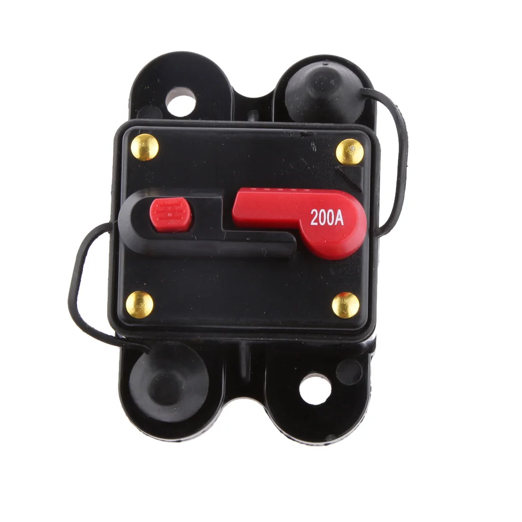 Waterproof 200 Amp Manual Reset Circuit Breaker 12v/24v Car Auto Boat Fuse