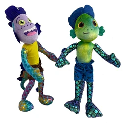 Luca – peluche monstre de mer de 17 pouces, jouet de dessin animé, poupée douce, violette, verte, garçon, cadeaux d'anniversaire pour enfants 