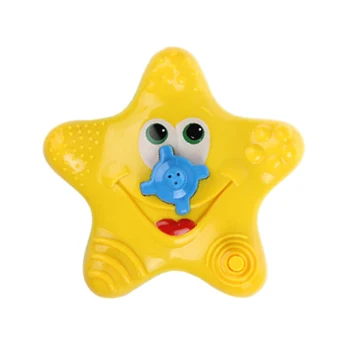 

Kids Baby Electronic Starfish Shape Rotating Floating Water Bath Toys Yellow