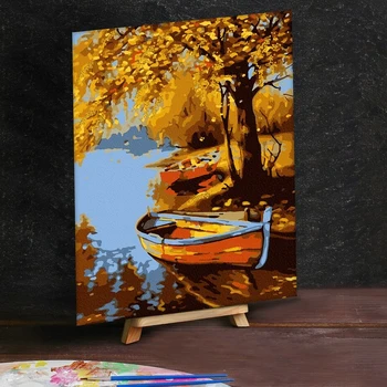 

Painting by numbers with additional elements "Autumn Landscape", 30x40 cm 4448598
