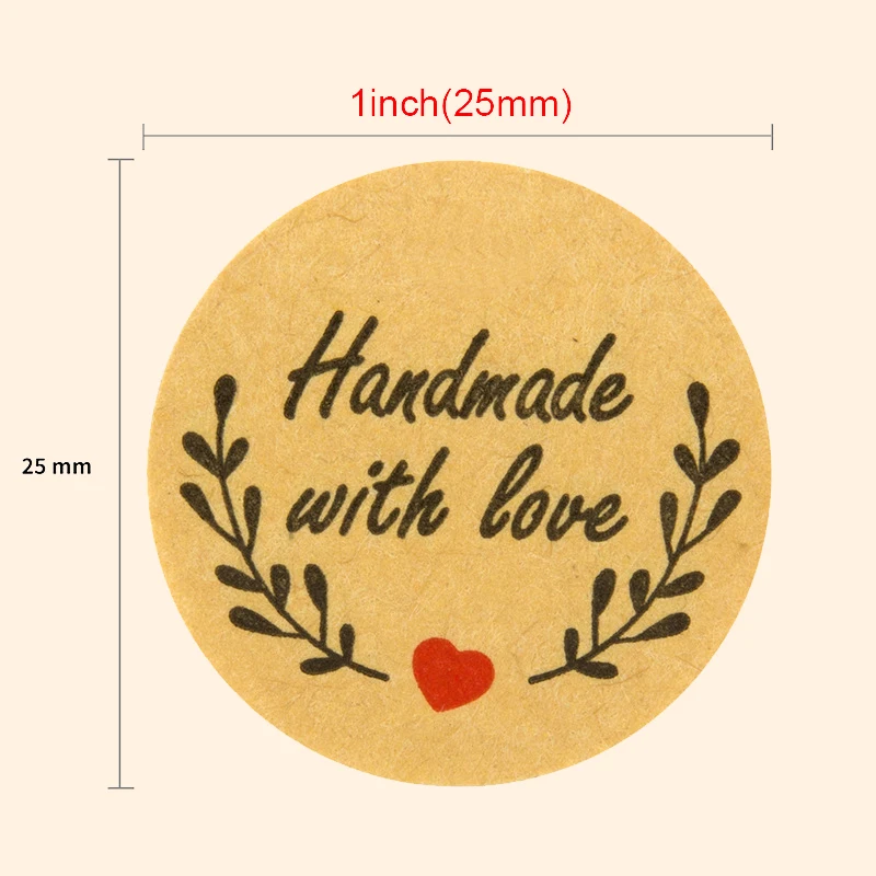 500 наклейки ручной работы с любовью Скрапбукинг ручная этикетка свадебные