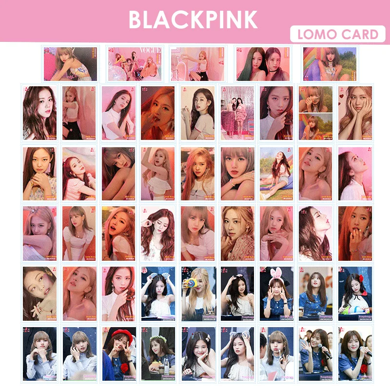54 шт./компл. Kpop blackpink LOMO карта альбом фото карта Jisoo Rose Lisa JIEENE Фотокарта HD Альбом Плакат K-POP blackpink