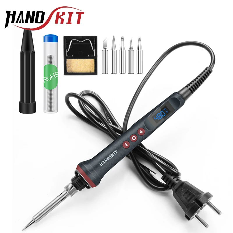 Électrique Fer à souder Gun Tool Kit 110 V 60 W Control ℃ Soudage Station Tip Case Électrique Fer à souder Gun Tool Kit 110 V 60 W Control ℃ Soudage Station Tip Case