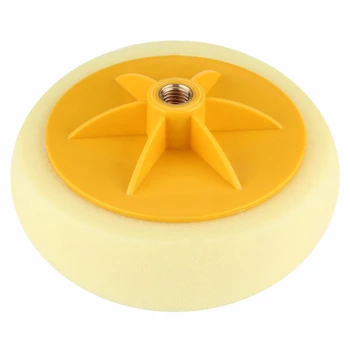 

6 Inch/15Cm Car Polishing Waxing Pad Sponge M14 Wheel Polishing Waxing Pad Kit Tool For Car Polisher Yellow