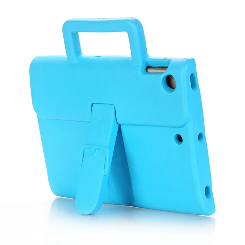 Чехол для планшета I Pad Mini чехол детский подарок 3D Brife чехол EVA Foam Kickstand противоударный чехол s для I Pad Mini 1 2 3 4 Coque - Цвет: Blue