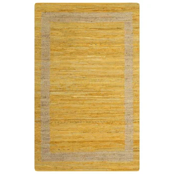 

Carpet handmade jute yellow 160x230 cm For Home Hotel Floor Protection Living Room Decor Washable Carpet