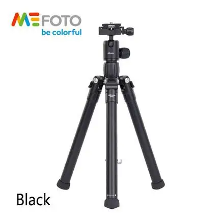 MeFoto MF15 штатив Reflexed монопод селфи палка мини портативный штатив для камеры с шаровой головкой 5 секций DHL - Цвет: Черный