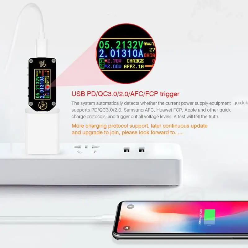 Тип-c PD триггер USB-C Вольтметр Амперметр Напряжение измеритель тока мультиметр PD зарядное устройство батарея USB тестер и инструменты USB Тестер