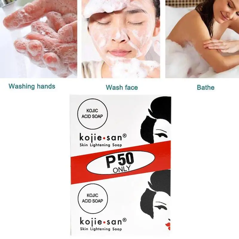 

Vitamin C Handmade Soap Skin Whitening Lightening Exfoliating Bleaching Kojic Acid Glyceri Natural Mites Drug Bactericidal Soaps