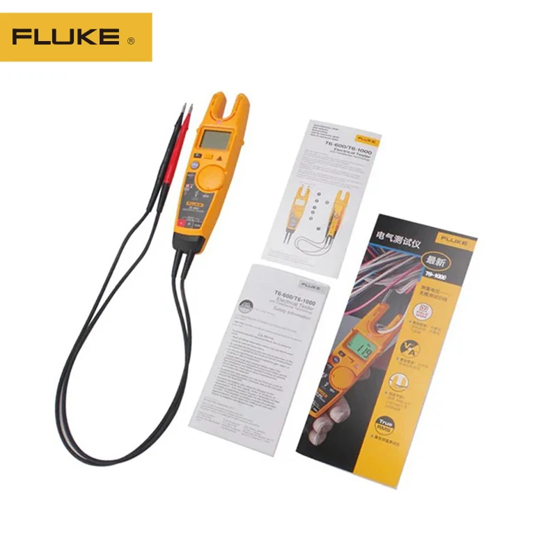 

Fluke T6-1000 Clamp Meter Continuity Current Electrical Tester Non-contact Voltage High Precision Open Clamp Meter Multimeter