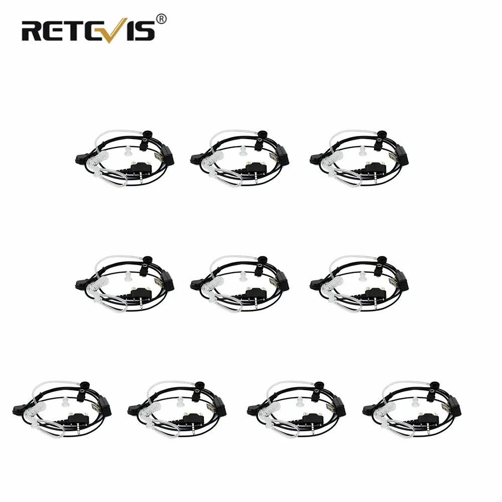 

10pcs MT201B-PY02 Acoustic Tube Earpiece Headset for YAESU/VERTEX VX-140 VX-400 Walkie Talkie Ham Radio Hf Transceiver J6277A