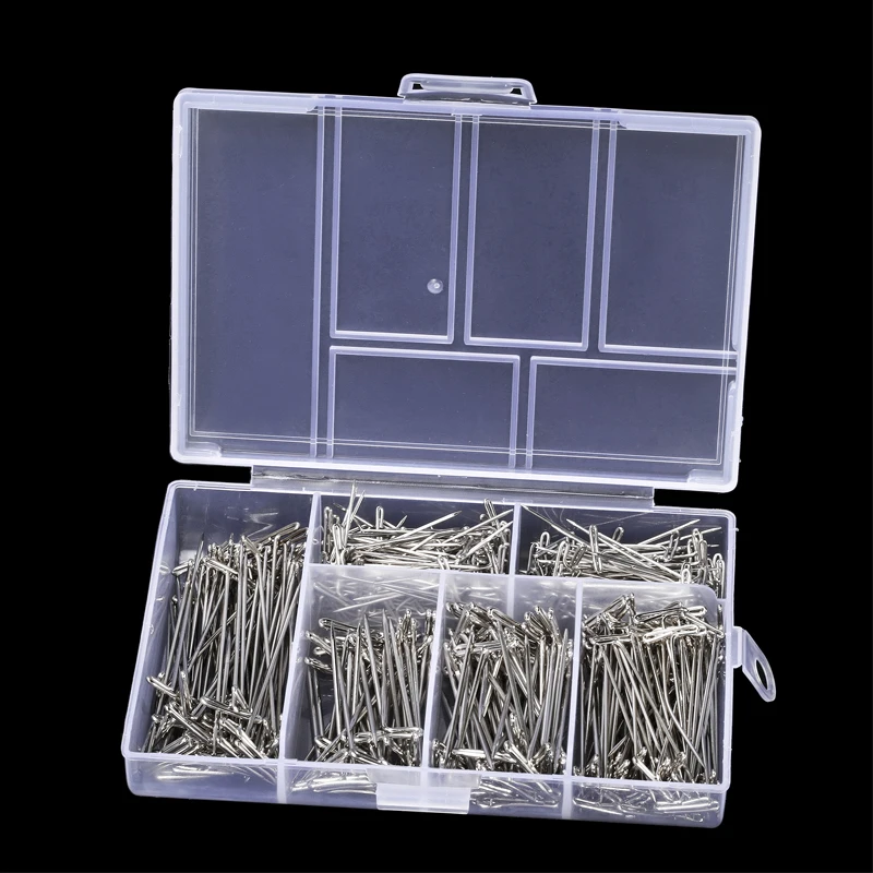 450PCS Stainless Steel Wig Making Pins Needles Set Wig T Pins Hair
