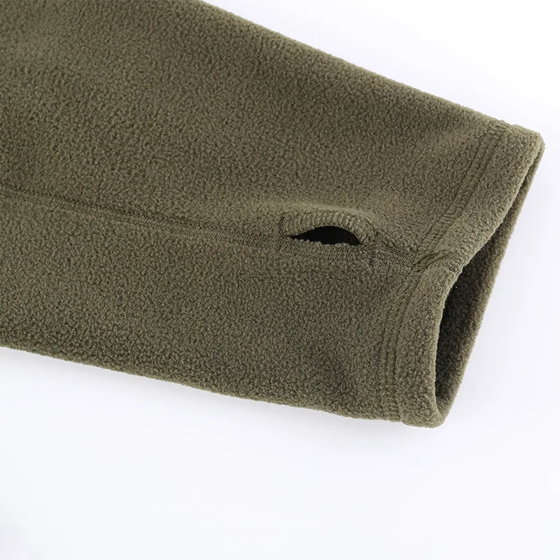 Men's Outdoor Hiking Fleece Jacket Liner Training Jackets Autumn Winter Windproof Pullover Tops