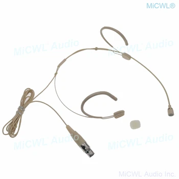 

Beige mini 4Pin Cardioid ear Headset Microphone for Shure Condenser HeadMic Wireless TA4F High Quality
