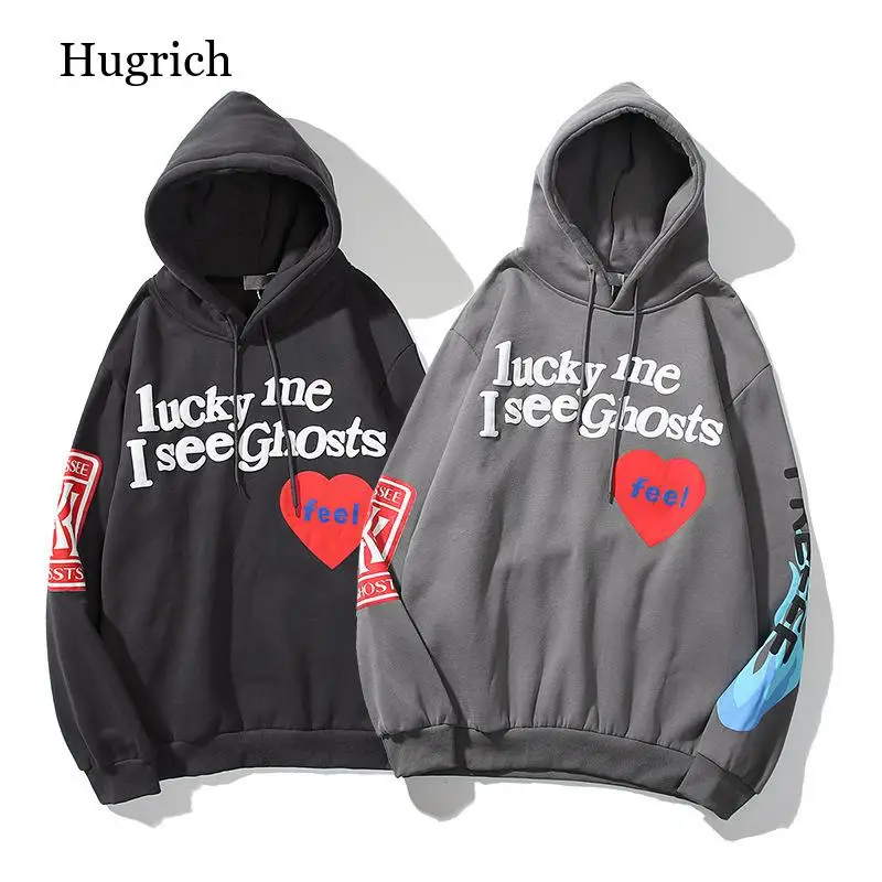 

Плюшевый свитер с тисненым принтом граффити с надписью Мужская и женская куртка с капюшоном с красным сердцем хлопковая толстовка с принтом граффити