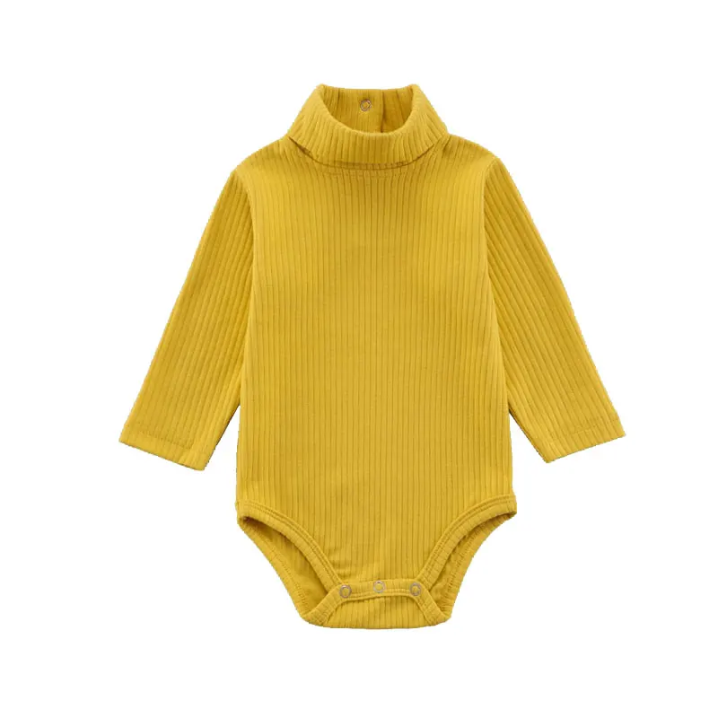 0-18 Months Baby 100%Cotton Clothes New Colors Autumn Winter Baby Girls Bodysuit Newborn Boys Long Sleeve Solid Baby Gifts 5