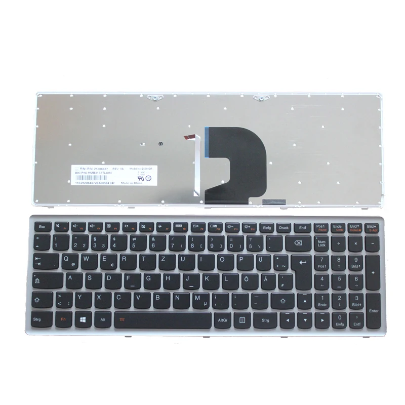 Новая немецкая клавиатура для ноутбука Lenovo Ideapad Z500 Z500A Z500G P500 с подсветкой GR и