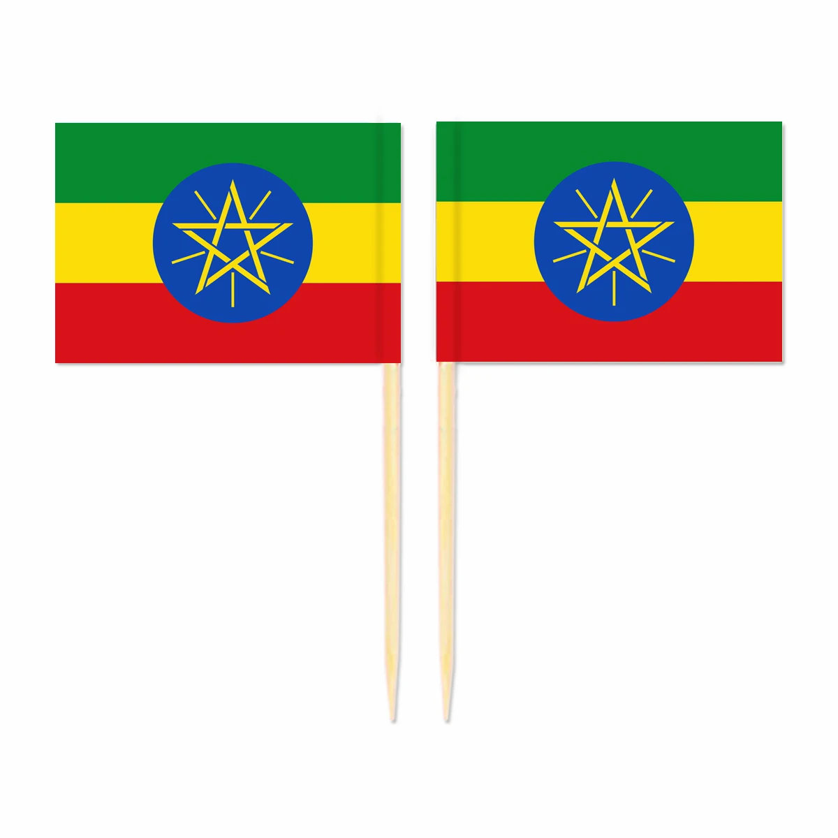 

Ethiopia Toothpick Flag 3.5X2.5CM Cake Topper Party Cupcake Wedding ,Lovely Baking Dessert Decorations