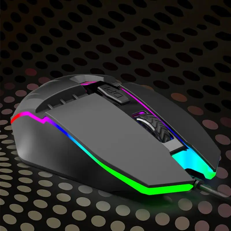 A902 USB Wired Optical Backlit Mouse Gamer 4 Button 1200DPI Ergonomics RGB Gaming Mouse Portable USB Wired Game Mice